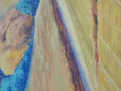 New Pamono Isabelle Pardoe, Colourful French Fauvist Landscape with Golden Wheatfields, 2000s, Oil on Canvas
