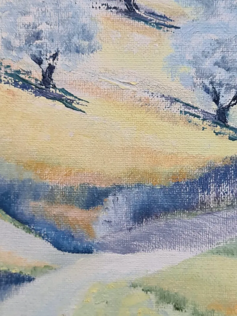 Pamono Isabelle Pardoe, The Olive Trees Landscape, 2000s, Oil on Canvas> Painting