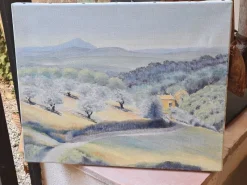 Pamono Isabelle Pardoe, The Olive Trees Landscape, 2000s, Oil on Canvas><noscript><img width=