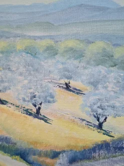 Pamono Isabelle Pardoe, The Olive Trees Landscape, 2000s, Oil on Canvas><noscript><img width=