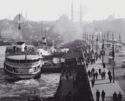 Pamono Istanbul, Galata Bridge, 1960s, Black & White Photograph> Photography