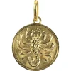Discount Pamono Italian 18 Karat Yellow Gold Scorpio Zodiac Charm Medal Pendant, 1950s