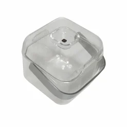 Pamono Italian Acrylic Glass & Chrome Ice Bucket from Guzzini, 1970s><noscript><img width=