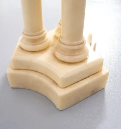 Pamono Italian Alabaster Pedestal, 1960s><noscript><img width=