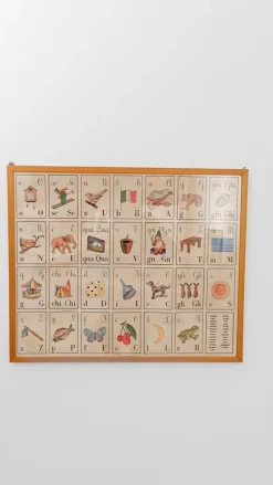 Pamono Italian Alphabet Poster in Parma by Forme, 1990s><noscript><img width=