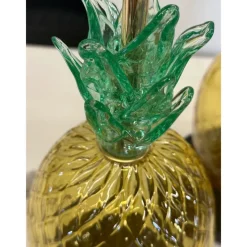 Pamono Italian Ananas Murano Glass Table Lamps by Simoeng, Set of 2><noscript><img width=