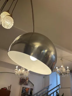 Pamono Italian Arco Lamp by Achille & Pier Giacomo Castiglioni for Flos, 1970s><noscript><img width=