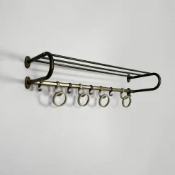 Online Pamono Italian Art Deco Metal Wall Coat Rack, 1930s