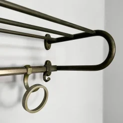 Online Pamono Italian Art Deco Metal Wall Coat Rack, 1930s