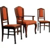 Pamono Italian Art Deco Walnut Chairs, 1930s, Set of 3> Office Chairs