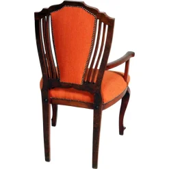 Pamono Italian Art Deco Walnut Chairs, 1930s, Set of 3><noscript><img width=