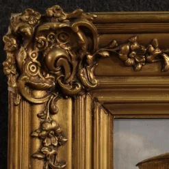 Pamono Italian Artist, Arcadian Landscape with Knight, 18th Century, Oil on Panel, Framed><noscript><img width=