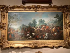 Pamono Italian Artist, Baroque Battle Scene, 1600s, Oil on Canvas, Framed> Old Masters