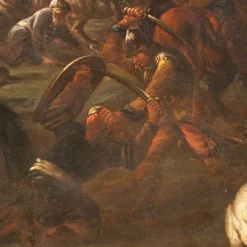 Discount Pamono Italian Artist, Battle Between Christians and Ottomans, 1720, Oil on Canvas, Framed