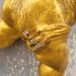 Pamono Italian Artist, Carved Putto, 18th Century, Gilt Wood><noscript><img width=