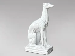 Outlet Pamono Italian Artist, Greyhound Sculpture, 1960, Ceramic