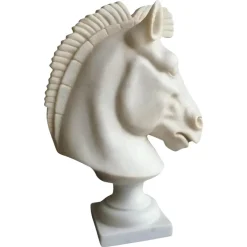 Pamono Italian Artist, Horse Head, Early 20th Century, Carrara Marble> Classical