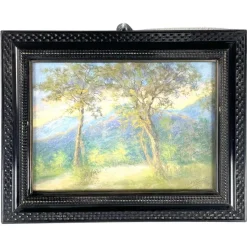 Pamono Italian Artist, Landscape, 1932, Oil Pastel> Impressionist