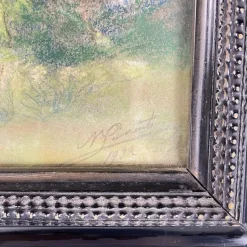 Pamono Italian Artist, Landscape, 1932, Oil Pastel><noscript><img width=