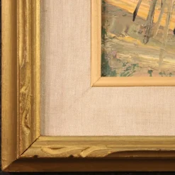 Pamono Italian Artist, Landscape, 1970s, Oil on Canvas, Framed><noscript><img width=