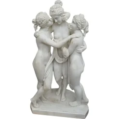 Discount Pamono Italian Artist, Large Hand-Carved Sculpture of the Three Graces, 1970, Carrara Marble