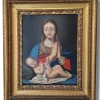 Pamono Italian Artist, Madonna and Child, 1700s, Oil on Copper, Framed