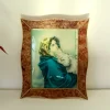 New Pamono Italian Artist, Madonna Del Riposo, 1940s, Print on Glass, Framed