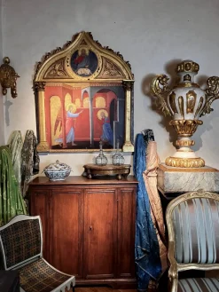 Pamono Italian Artist, Renaissance Style Annunciation, Tempera on Giltwood Panel> Old Masters