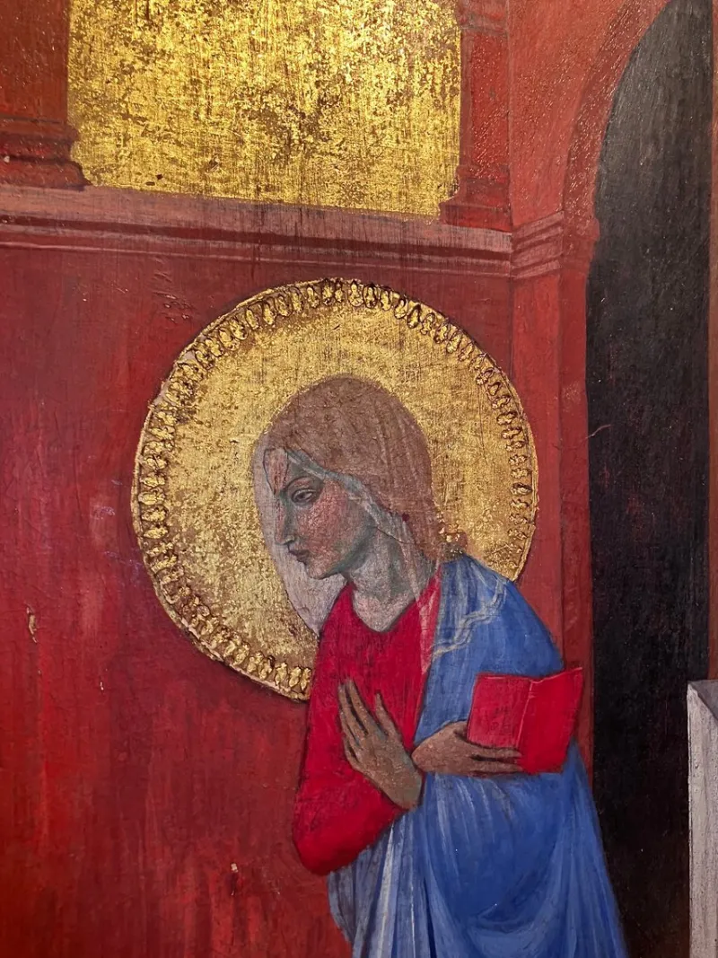 Pamono Italian Artist, Renaissance Style Annunciation, Tempera on Giltwood Panel> Old Masters