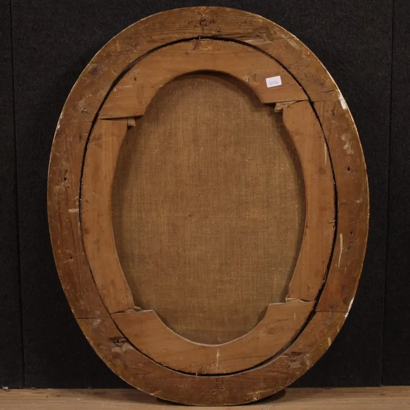 Pamono Italian Artist, Saint Lawrence, 1680, Oval Oil on Canvas, Framed> Painting