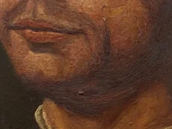 Pamono Italian Artist, 16th or 17th Century Figure, 1920s, Oil on Cardboard, Framed><noscript><img width=