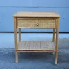 Sale Pamono Italian Bamboo and Rattan Nightstand, 1950s