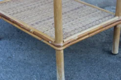 Sale Pamono Italian Bamboo and Rattan Nightstand, 1950s