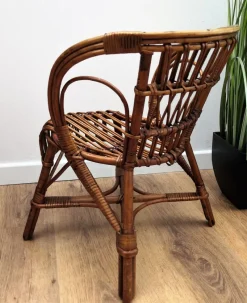 Online Pamono Italian Bamboo and Rattan Children's Mini Hoop Chair, 1960s