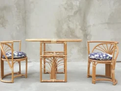 Online Pamono Italian Bamboo Chairs, 1960s, Set of 3