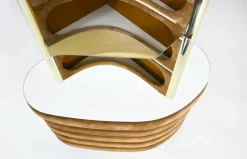 Pamono Italian Bar with Stools, 1970s, Set of 4><noscript><img width=