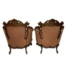 Hot Pamono Italian Baroque Sofa and Armchairs, 1970s, Set of 3