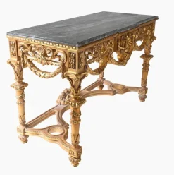 Pamono Italian Baroque Style Gilt Console Table><noscript><img width=