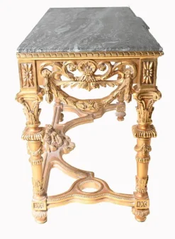 Pamono Italian Baroque Style Gilt Console Table><noscript><img width=