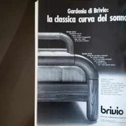 Pamono Italian Bed by Luciano De Gennaro for Brivio, 1977