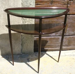 Best Pamono Italian Beech Console Table, 1950s