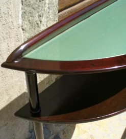 Best Pamono Italian Beech Console Table, 1950s