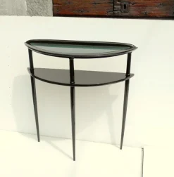 Best Pamono Italian Beech Console Table, 1950s