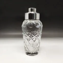 Outlet Pamono Italian Bohemian Cut Crystal Cocktail Shaker, 1950s