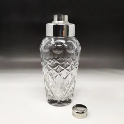 Outlet Pamono Italian Bohemian Cut Crystal Cocktail Shaker, 1950s