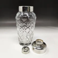 Outlet Pamono Italian Bohemian Cut Crystal Cocktail Shaker, 1950s