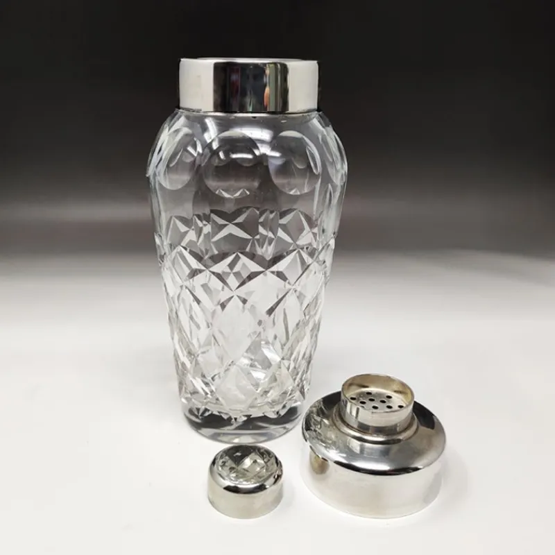 Outlet Pamono Italian Bohemian Cut Crystal Cocktail Shaker, 1950s