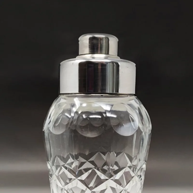 Outlet Pamono Italian Bohemian Cut Crystal Cocktail Shaker, 1950s