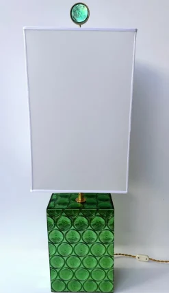 Pamono Italian Brass and Murano Glass Lamps by Roberto Giulio Rida, 2010s, Set of 2><noscript><img width=