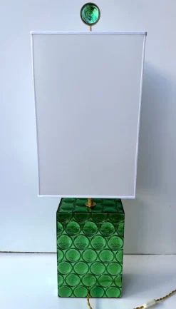 Pamono Italian Brass and Murano Glass Lamps by Roberto Giulio Rida, 2010s, Set of 2><noscript><img width=